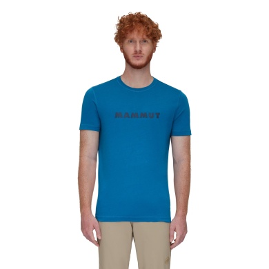 Mammut Wander-Tshirt Core Logo (recyceltes Polyester, organische Baumwolle) dunkelblau Herren